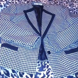 14 Sherbet Hounds tooth blazer